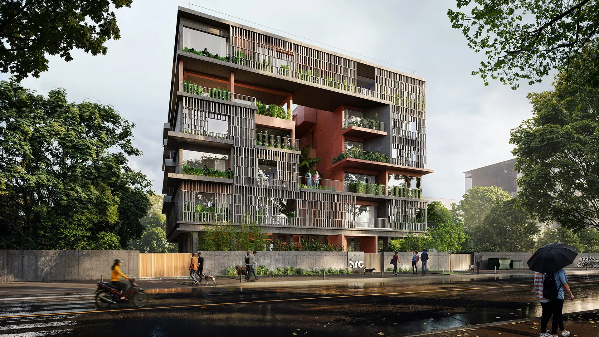 Homes of EK, The Arc,<br/>Architecture red, Chennai